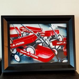 5x 7" framed wagon picture